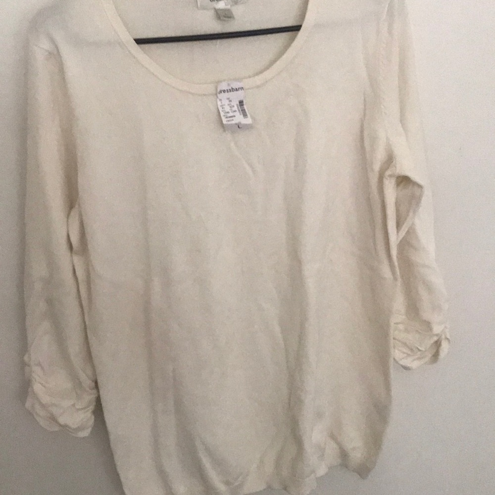 Dress Barn cream sweater